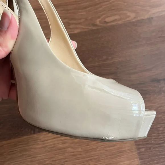 Guess Peeptoe High Heels in Nude - Picture 10 of 14